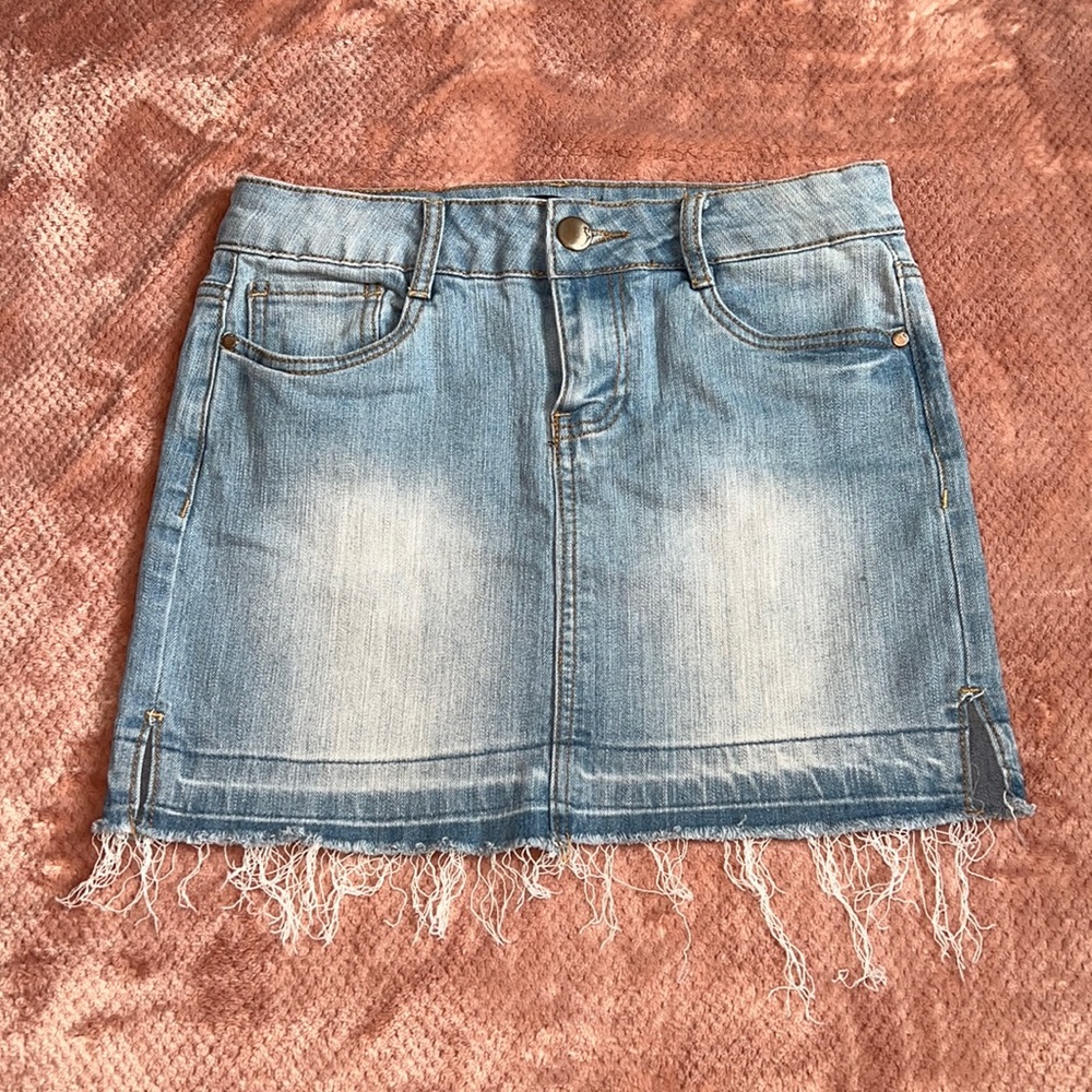 Womans Mini Jean Skirt